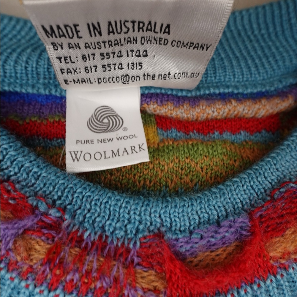 COOGI STYLE Men's Multicolor Crewneck‎ Sweater - Picture 5 of 8